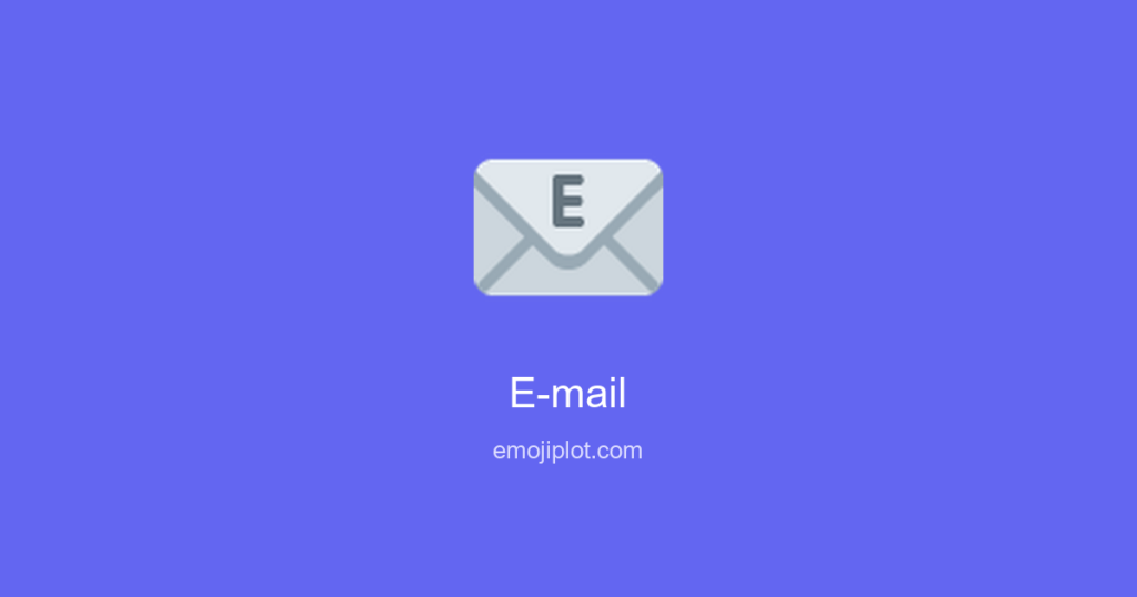 📧 E-mail Emoji Meaning