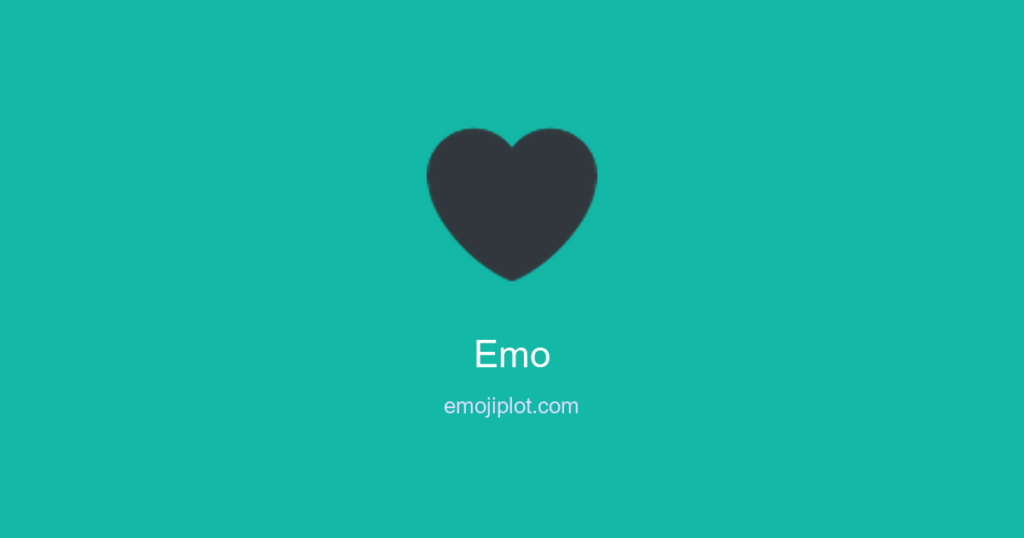 Emo Emoji Meaning🖤: Decoding Its Deep and Emotional Meanings