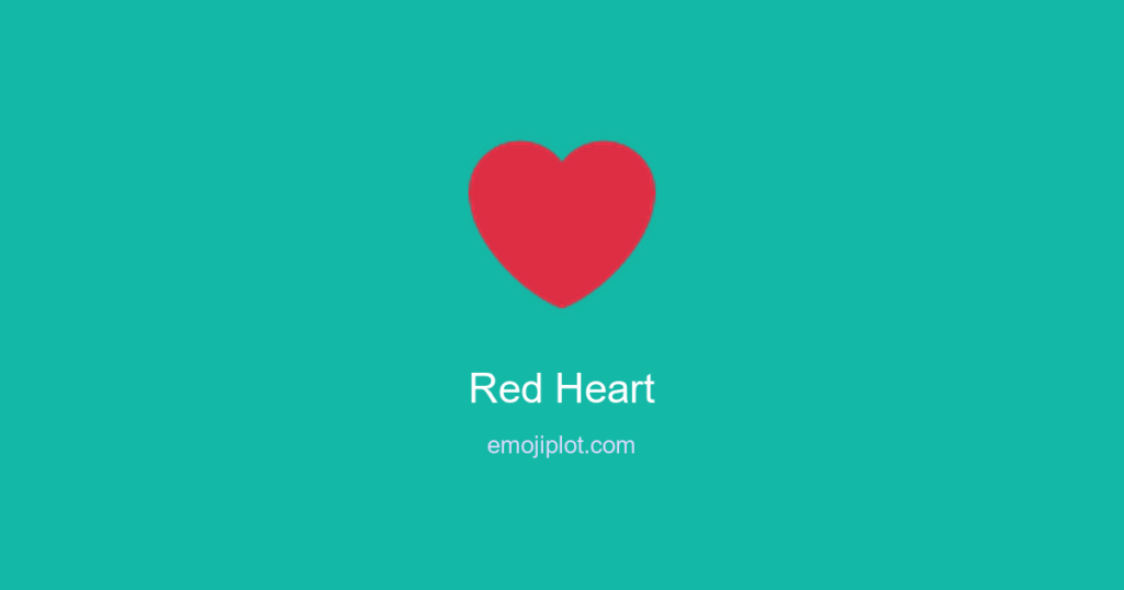 Red Heart Emoji Meaning❤️Part 2