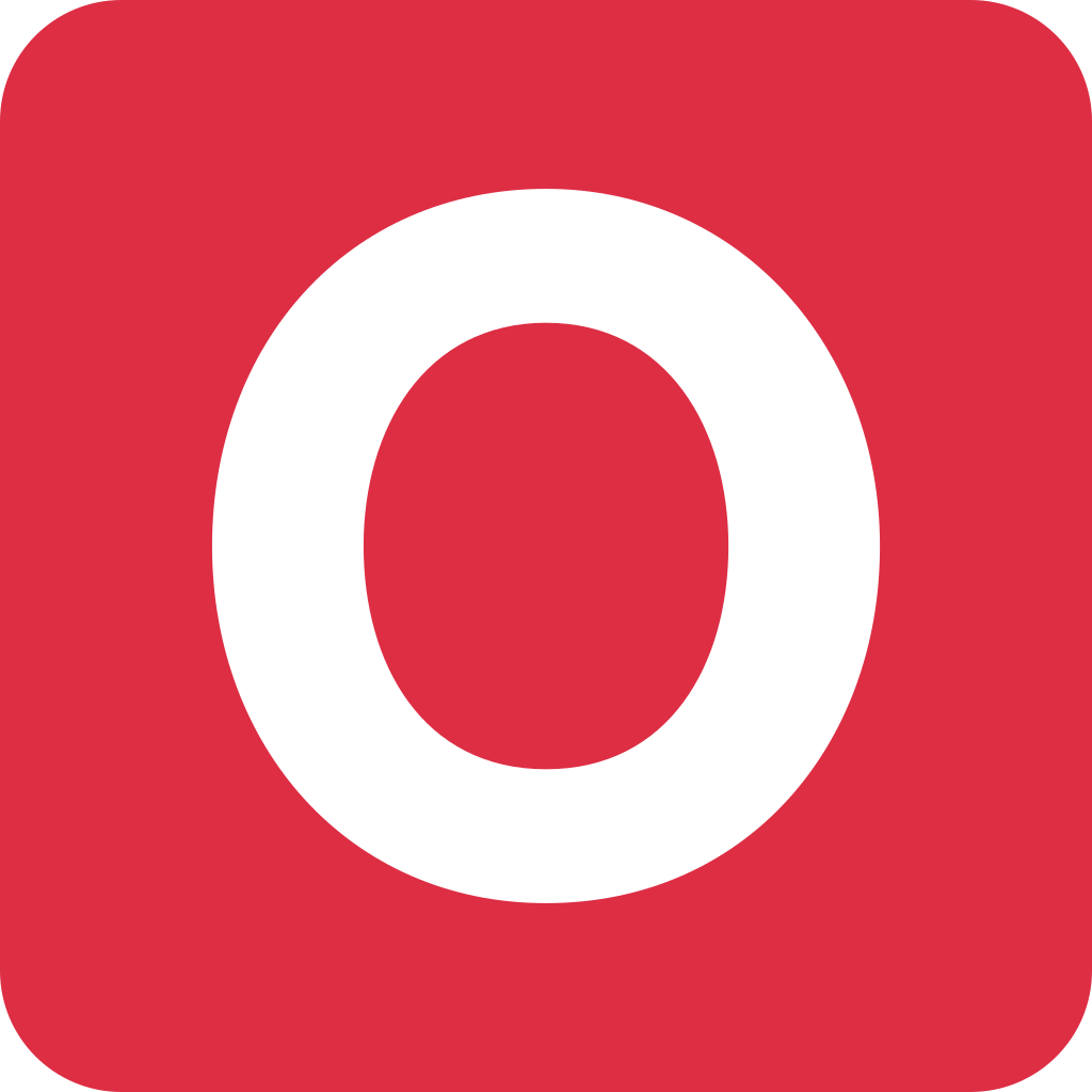 🅾 O Button (Blood Type) Emoji Meaning