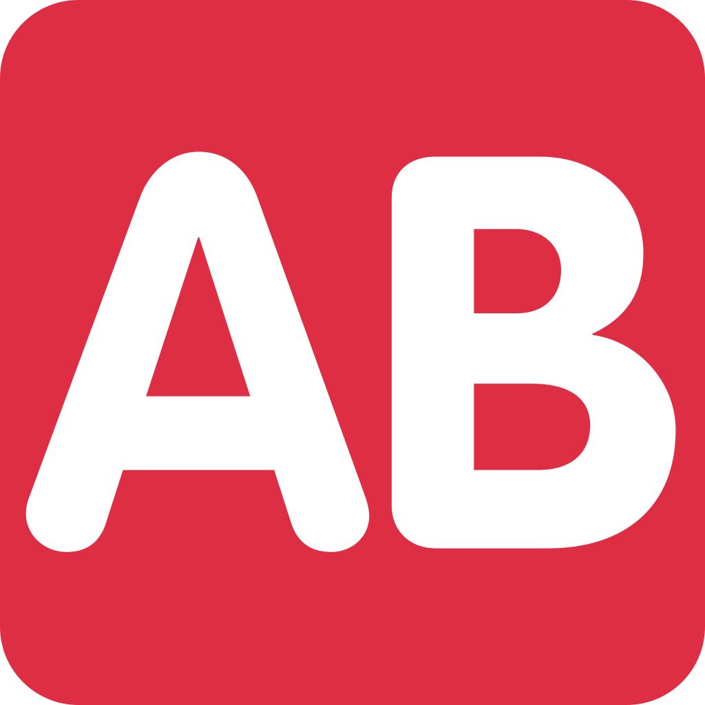 🆎 AB Button (Blood Type) Emoji Meaning