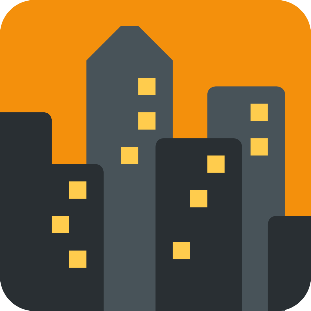 🌆 Significado de Paisagem urbana ao entardecer Emoji