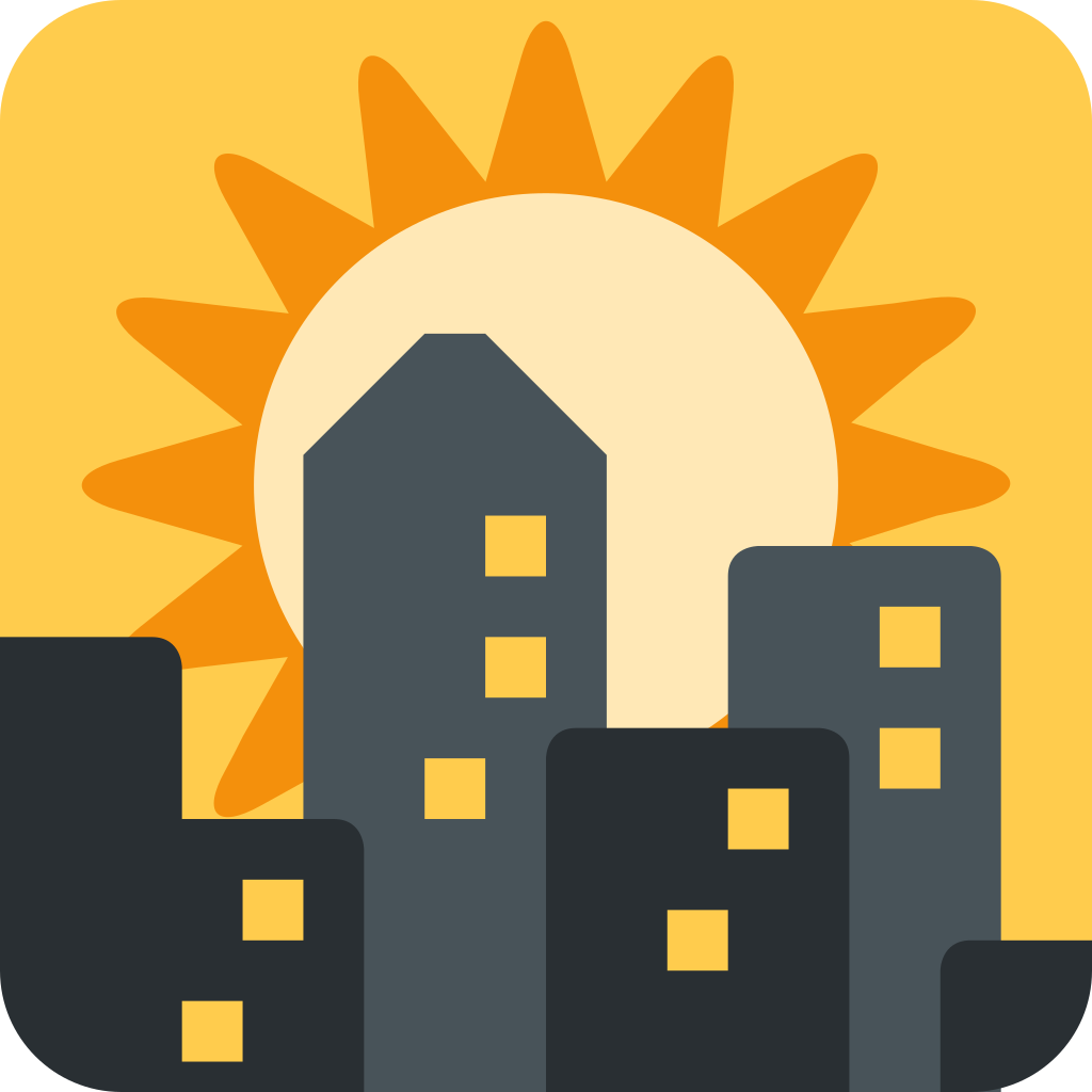 🌇 Significado do emoji do pôr do sol
