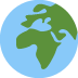 🌍 Globo mostrando significado de Emoji Europa-África
