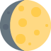 🌔 Significado de Lua Crescente Gibosa Emoji