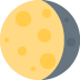 🌖 Significado de Lua Minguante Gibosa Emoji