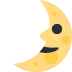 🌛 Significado do emoji da face da lua crescente