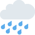 🌧 Significado de Nuvem com Chuva Emoji