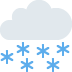 🌨 Significado de Nuvem com Neve Emoji