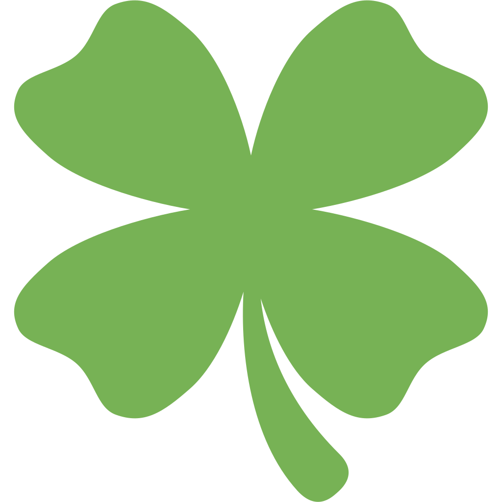 🍀 Significado de trevo de quatro folhas Emoji