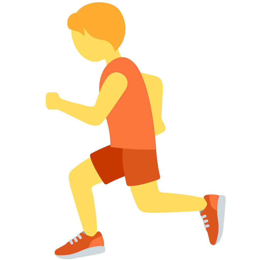 🏃‍♂️‍➡ Homem correndo de frente para a direita Emoji Significado