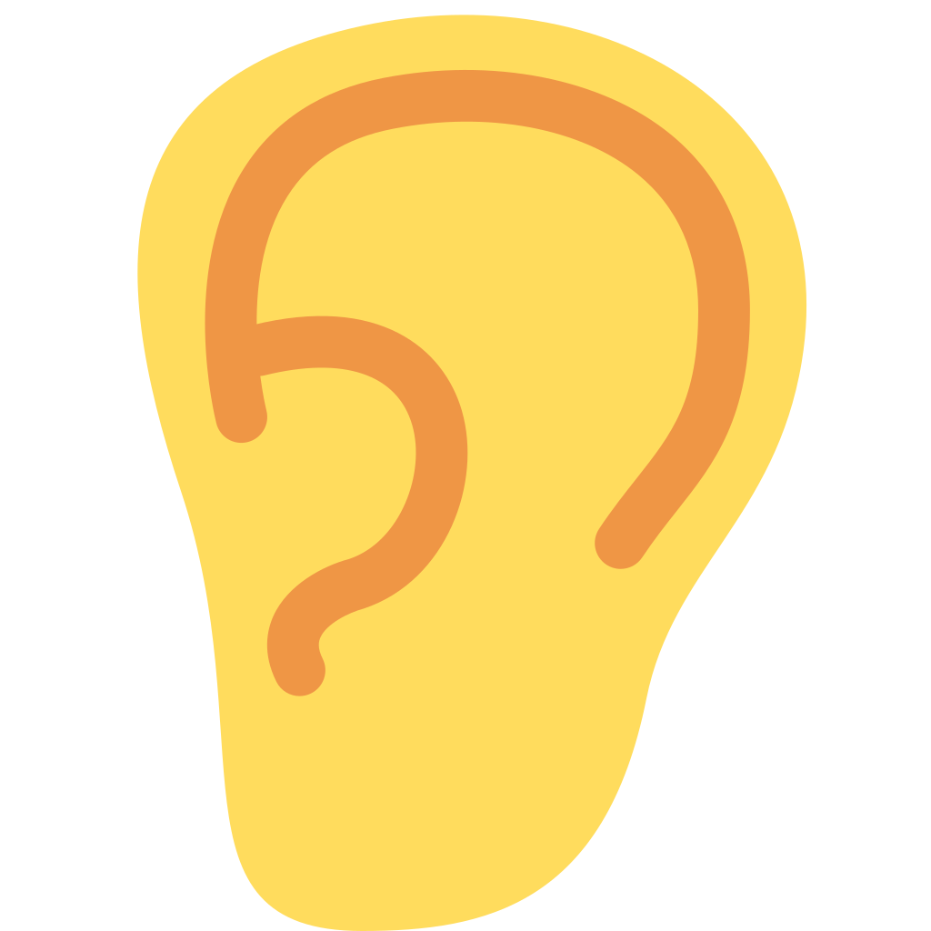 👂 Ear Emoji Meaning & Usage Guide