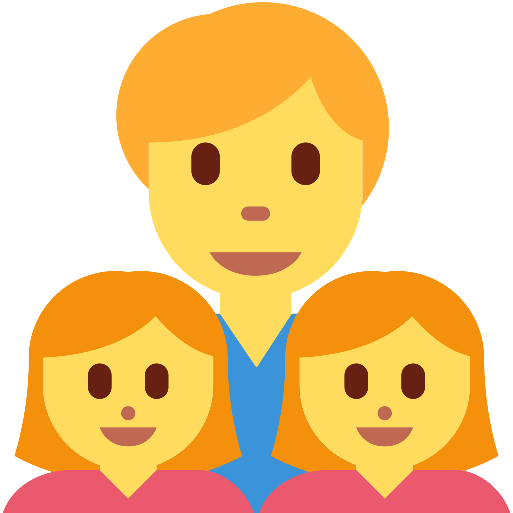 👨‍👧‍👧 Family: Man, Girl, Girl Emoji Meaning