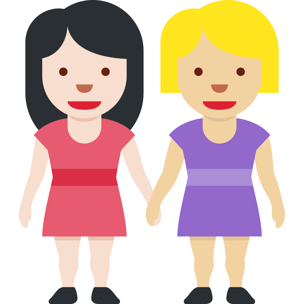 👩🏻‍🤝‍👩🏼 Women Holding Hands Emoji Meaning