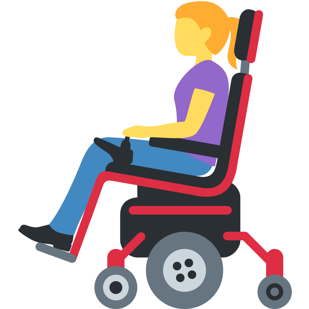👩‍🦼 Woman in Motorized Wheelchair Emoji Meaning