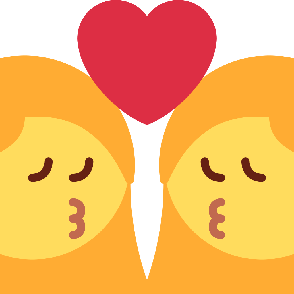 👩‍❤️‍💋‍👩 Kiss Woman Woman Emoji Meaning