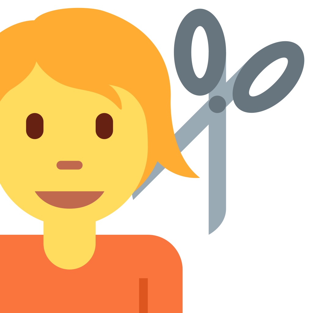 💇 emoji meaning: Person Getting Haircut