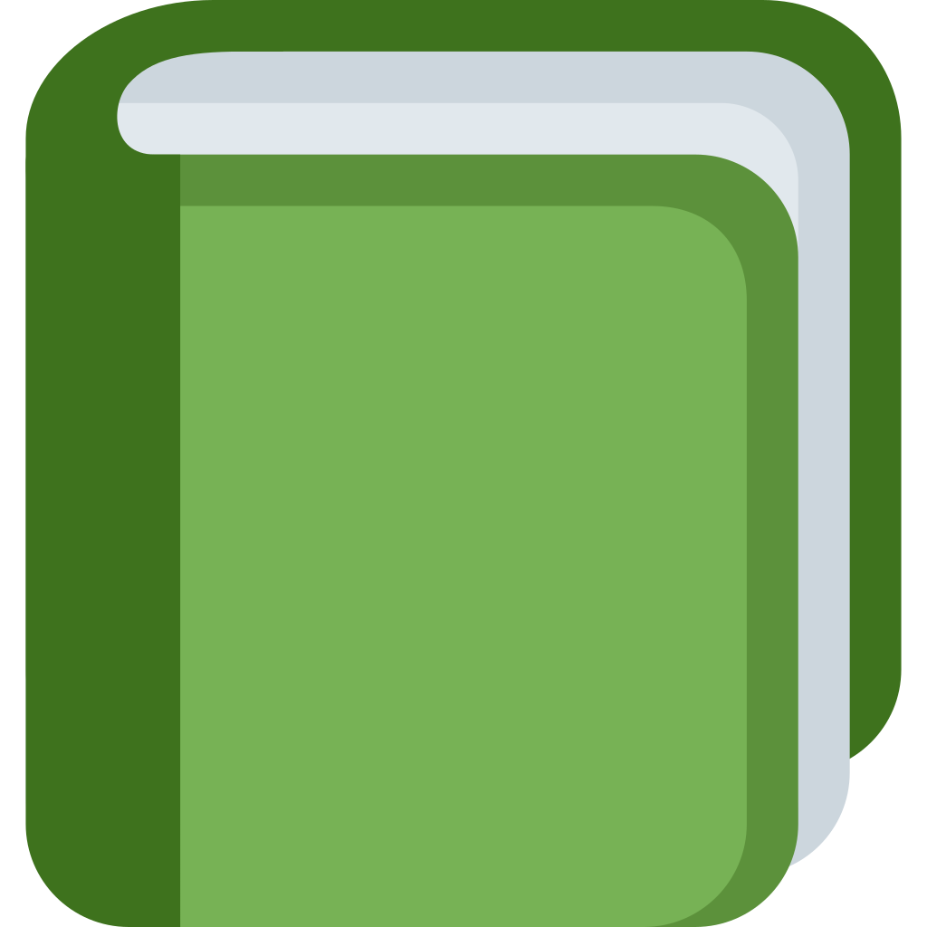 📗 Green Book Emoji Meaning