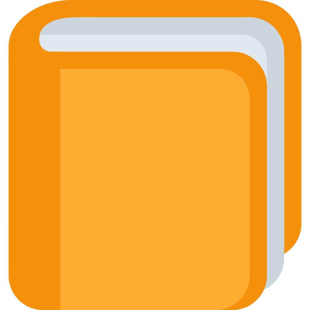 📙 Orange Book emoji meaning
