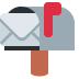 📬 Caixa de correio aberta com significado de emoji de bandeira levantada