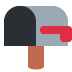📭 Caixa de correio aberta com significado de emoji de bandeira abaixada