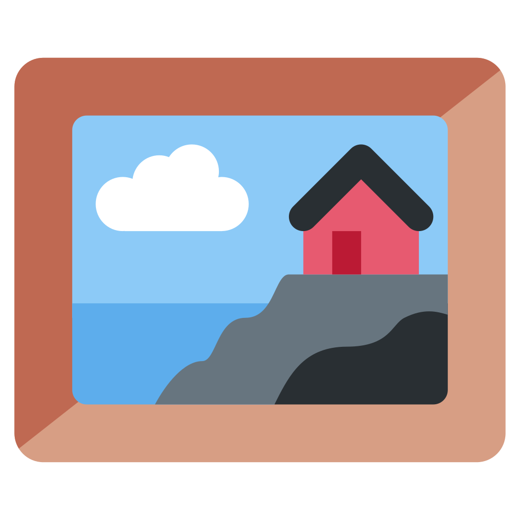 🖼 Significado de Emoji de imagem emoldurada
