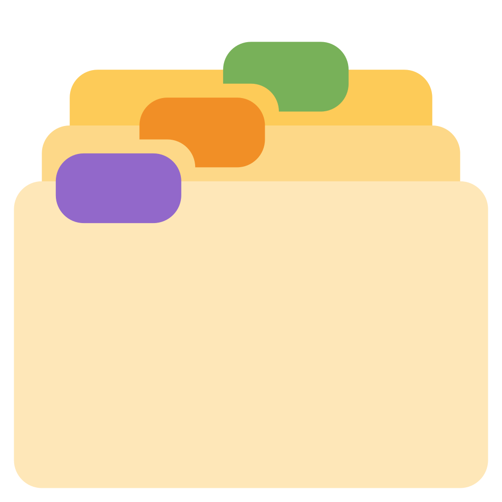 🗂 Significado de Emoji divisores de índice de cartão