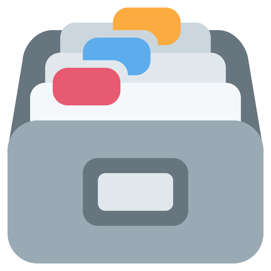 🗃 Significado de Emoji de caixa de arquivo de cartão