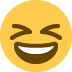 😆 Significado de emoji de rosto sorridente e semicerrado
