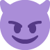 😈 Significado de rosto sorridente com chifres Emoji