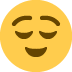 😌 Significado de emoji de rosto aliviado