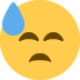 😓 Significado de emoji de rosto abatido com suor