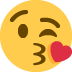 😘 Rosto mandando um beijo Emoji Significado