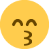😙 Significado de emoji de rosto beijando com olhos sorridentes