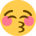 😚 Significado de emoji de rosto beijando com olhos fechados