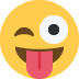 😜 Significado de emoji de rosto piscando com língua