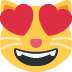 😻 Significado de Emoji de gato sorridente com olhos de coração