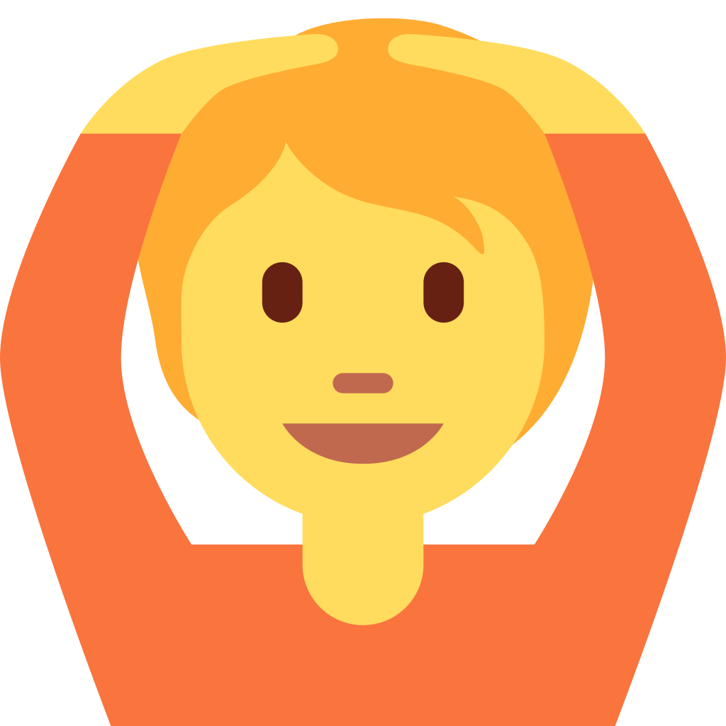 🙆‍♀ Mulher gesticulando OK Emoji Significado