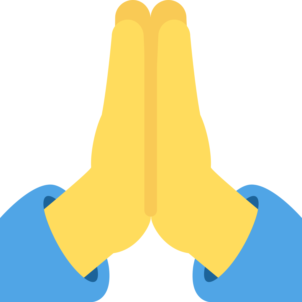 Mãos postas 🙏 Significado Emoji