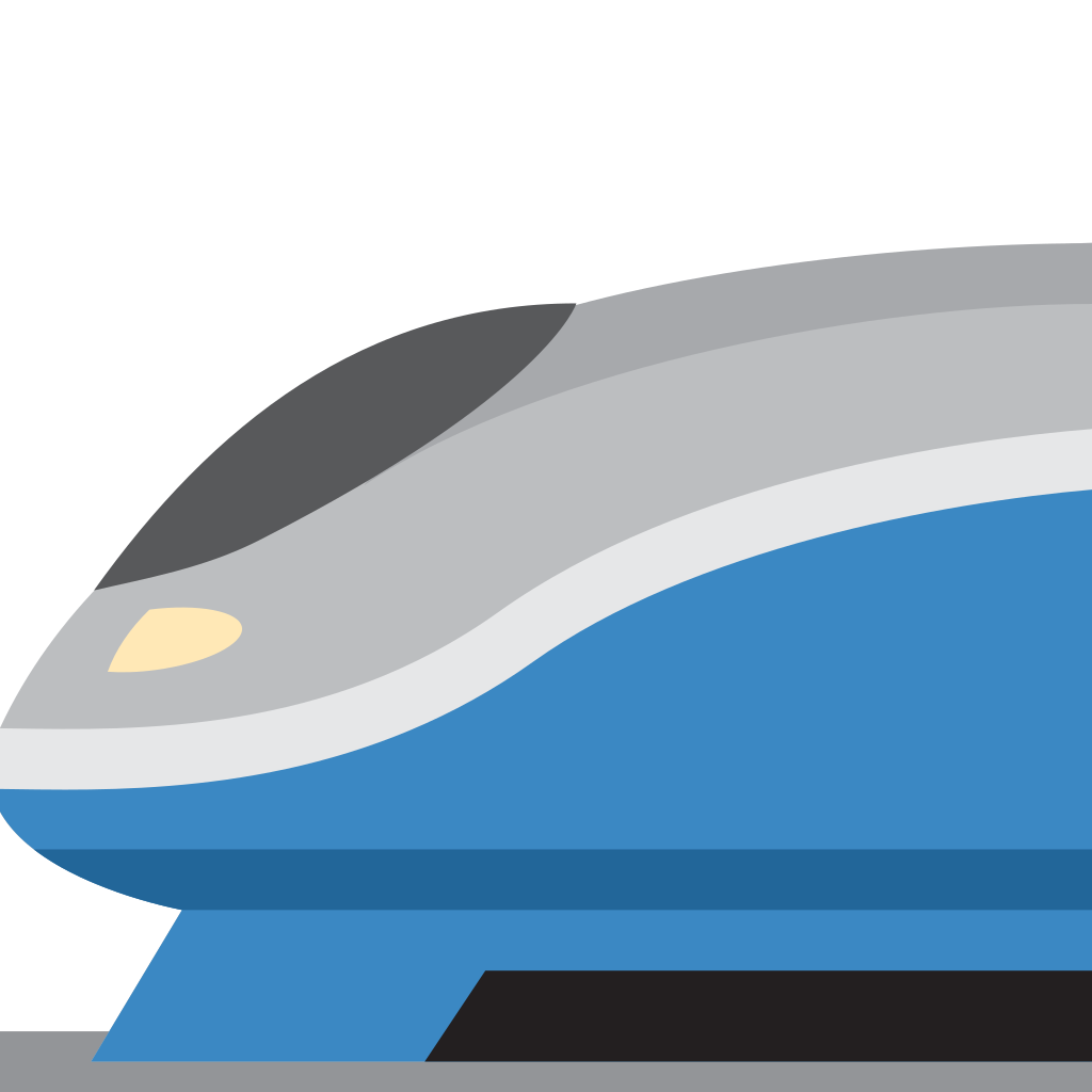Trem de alta velocidade 🚄 Significado Emoji