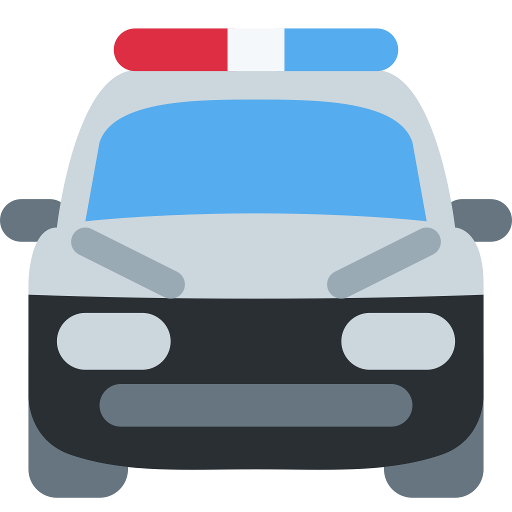 🚔 Significado de Emoji de carro de polícia que se aproxima