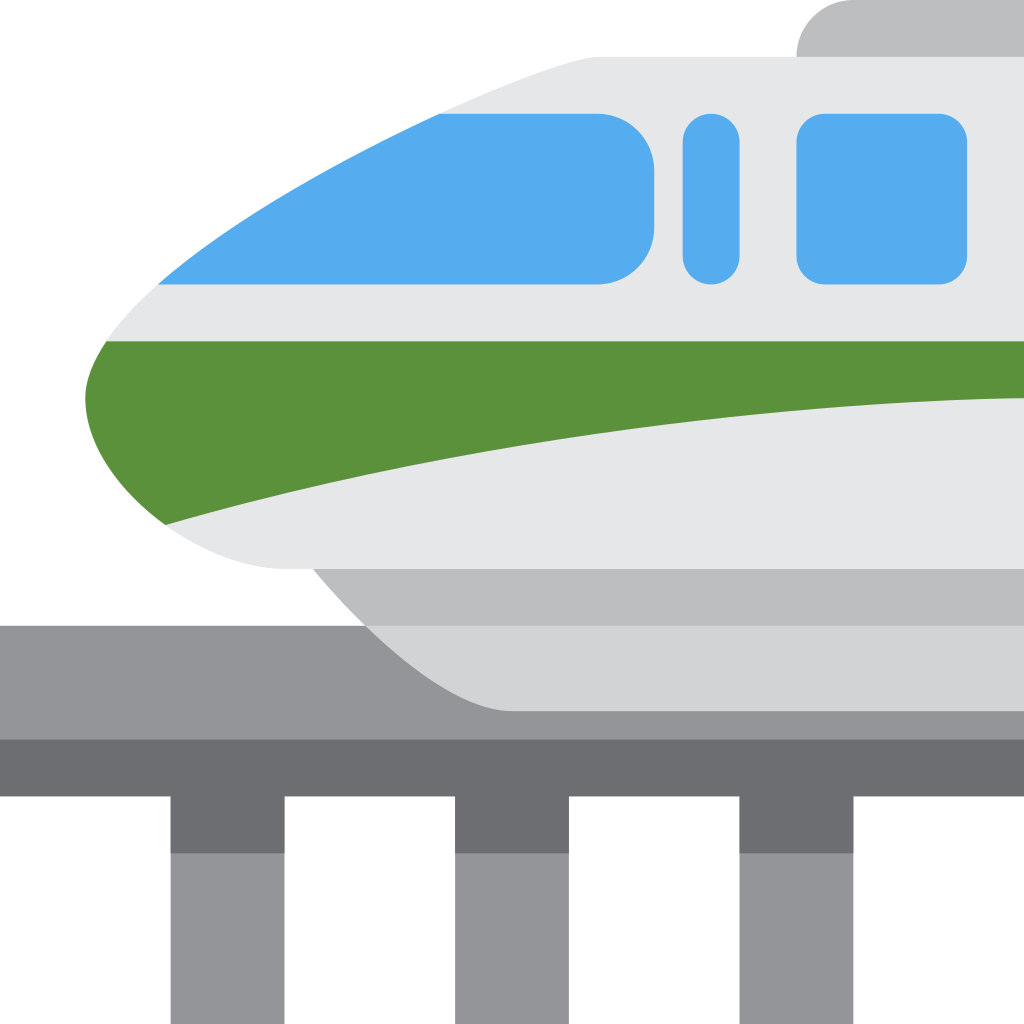 🚝 Significado emoji de monotrilho