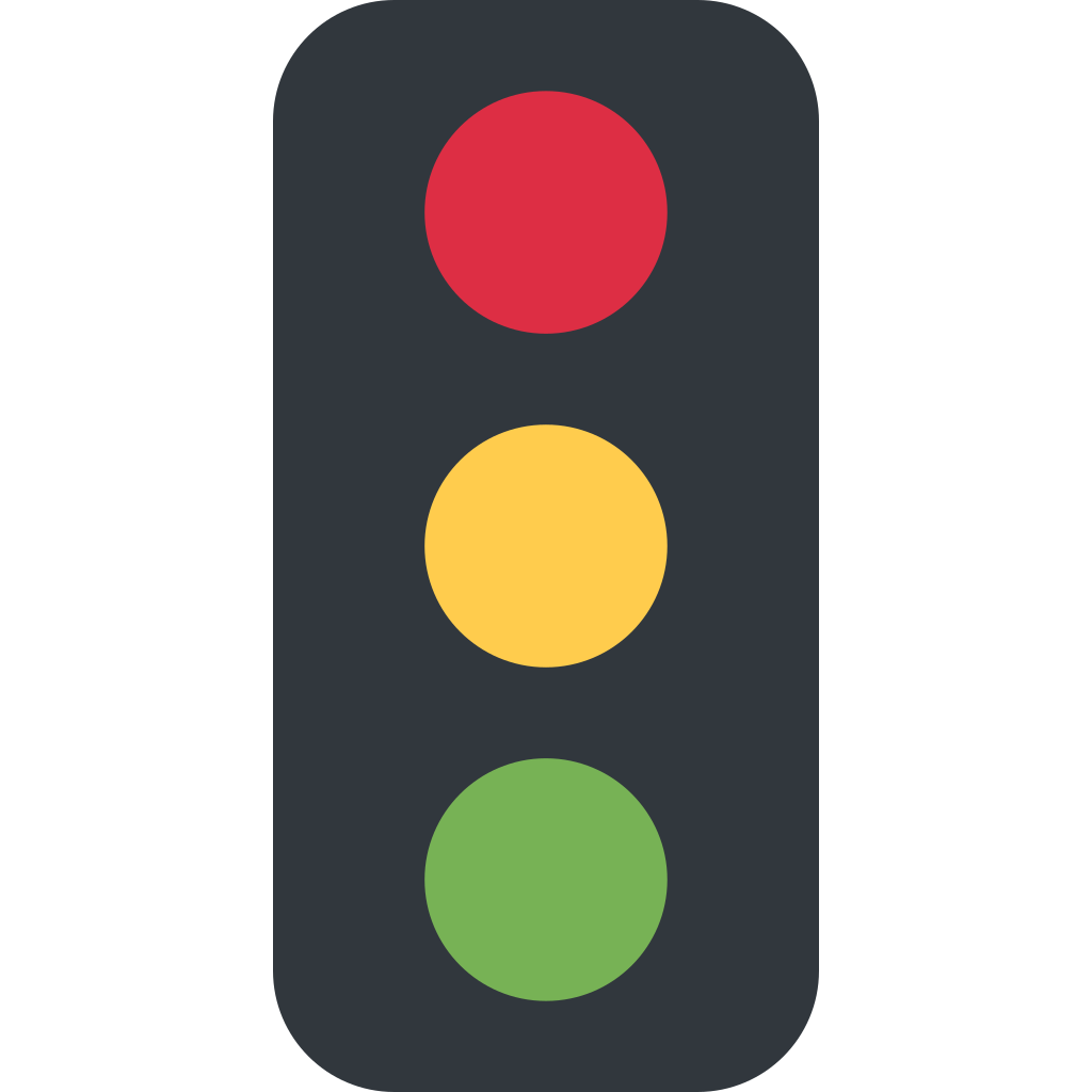 🚦 Significado de semáforo vertical Emoji