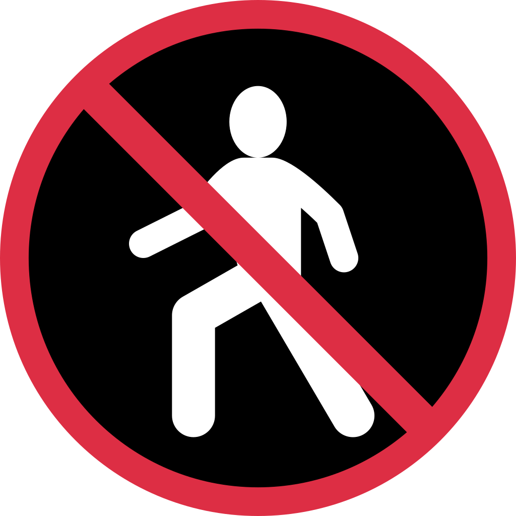 🚷 Significado de Emoji sem pedestres
