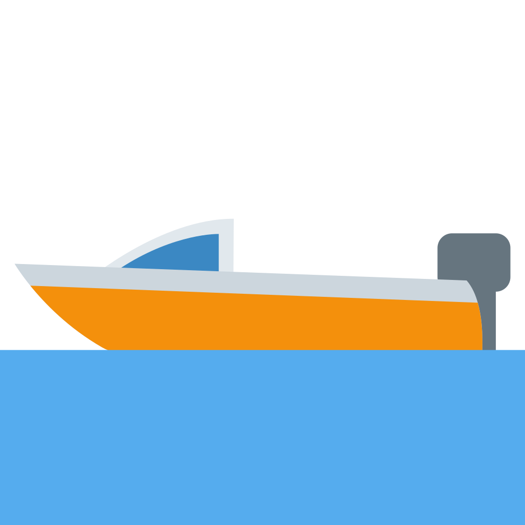 🛥 Significado de barco a motor Emoji