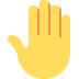 🤚 Significado do emoji das costas da mão levantada