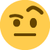 🤨 Significado de Emoji rosto com sobrancelha levantada