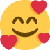🥰 Significado de Emoji de rosto sorridente com corações