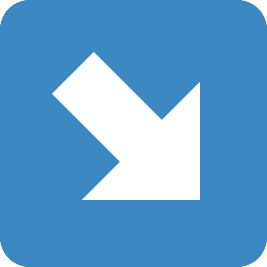 ↘ Down-Right Arrow Emoji Meaning