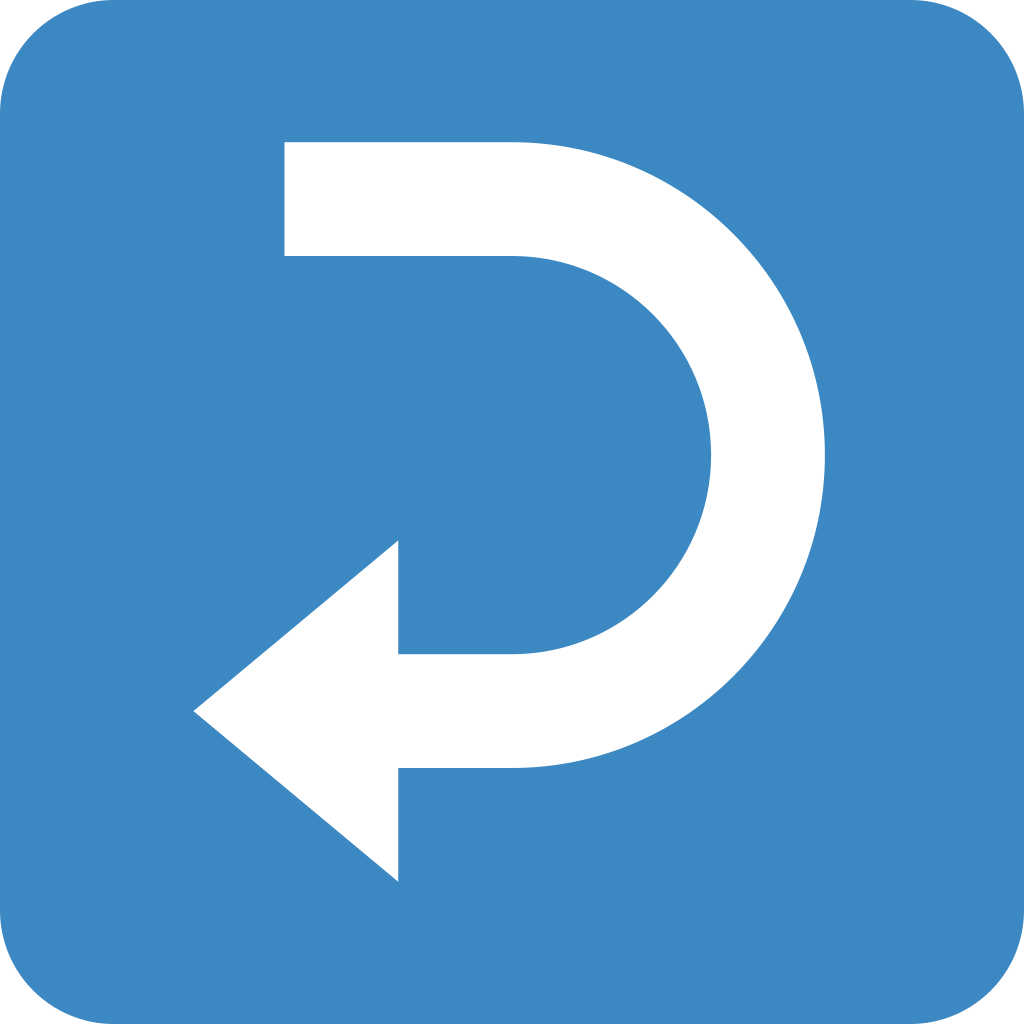 ↩ Right Arrow Curving Left Emoji Meaning